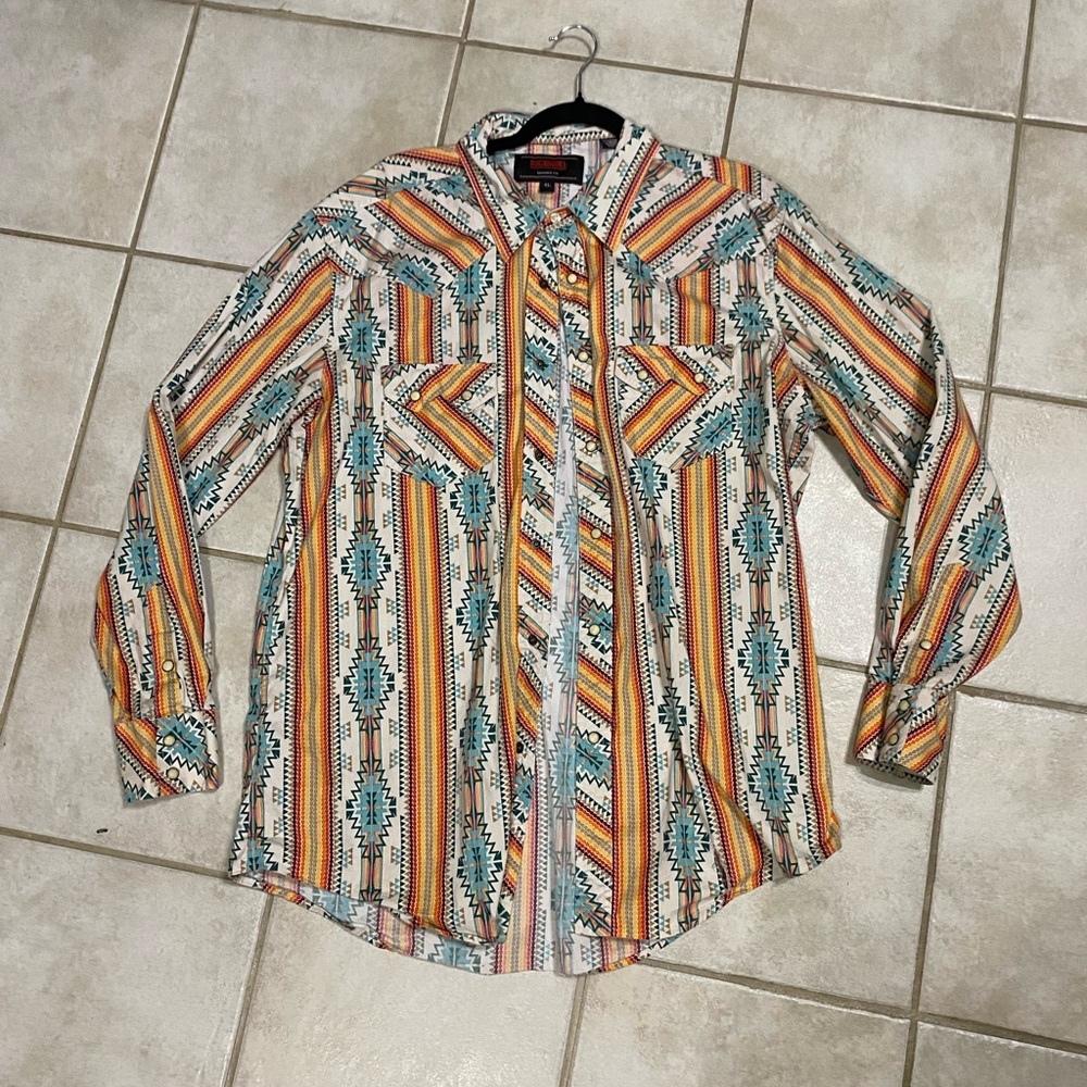 Colorful Patterned Men's Dress Shirt